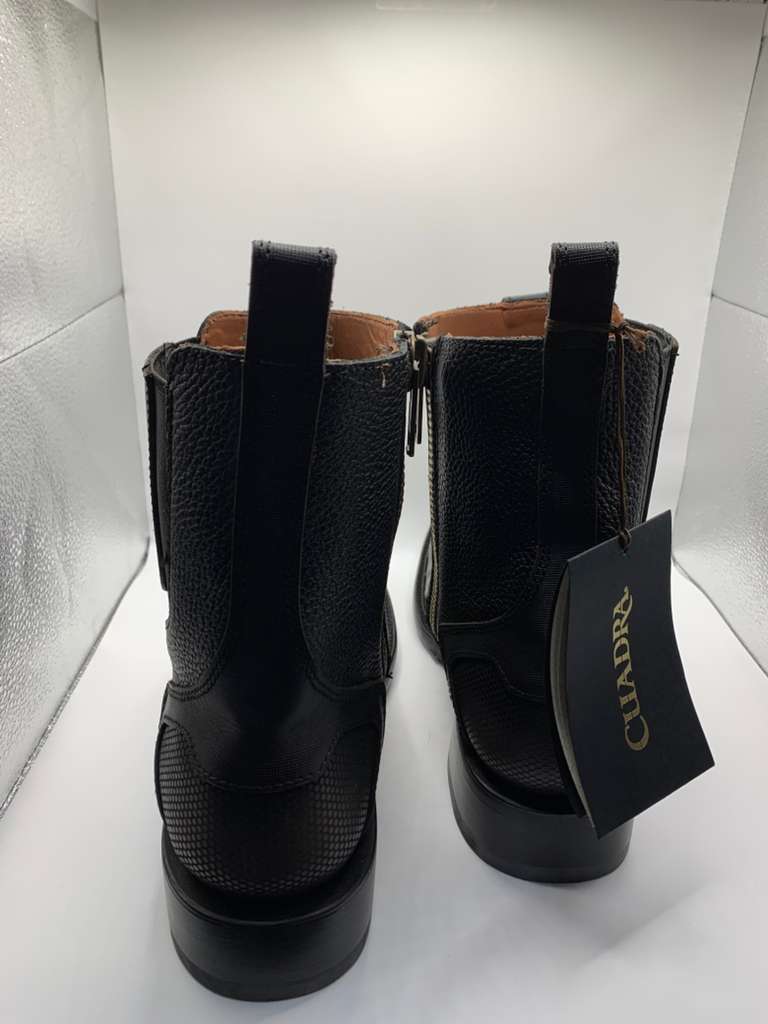 Botin de avestruz Negro