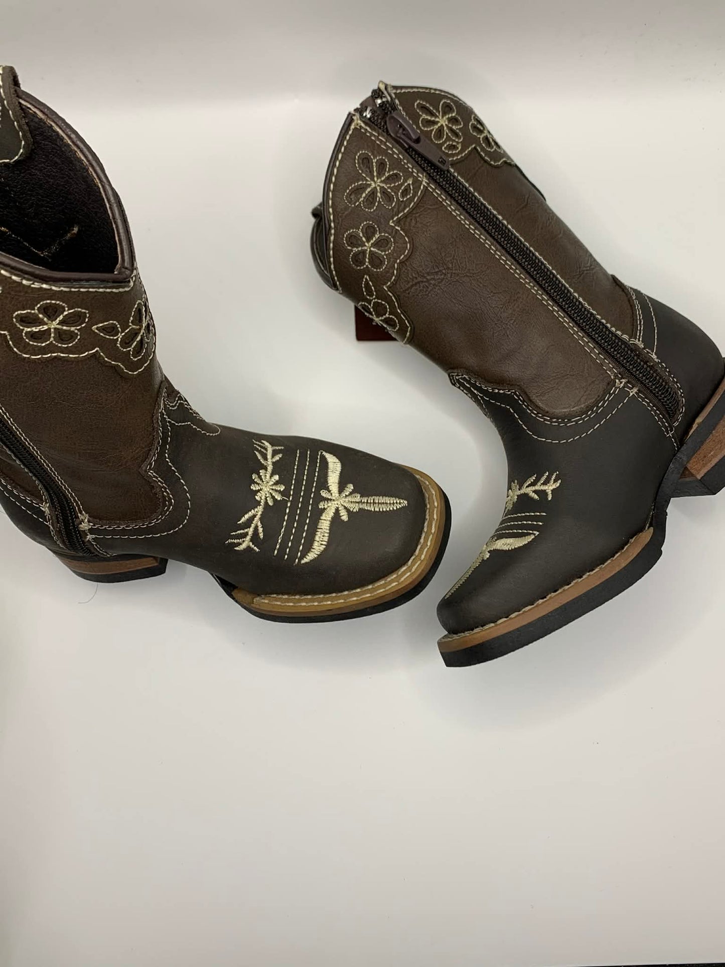 Kids Dark Brown with Zipper