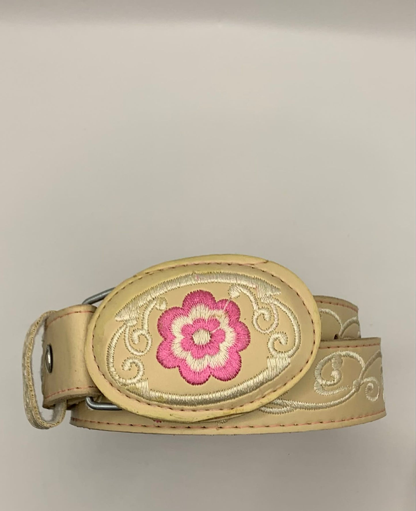 Kids Flower Belt (Cream)