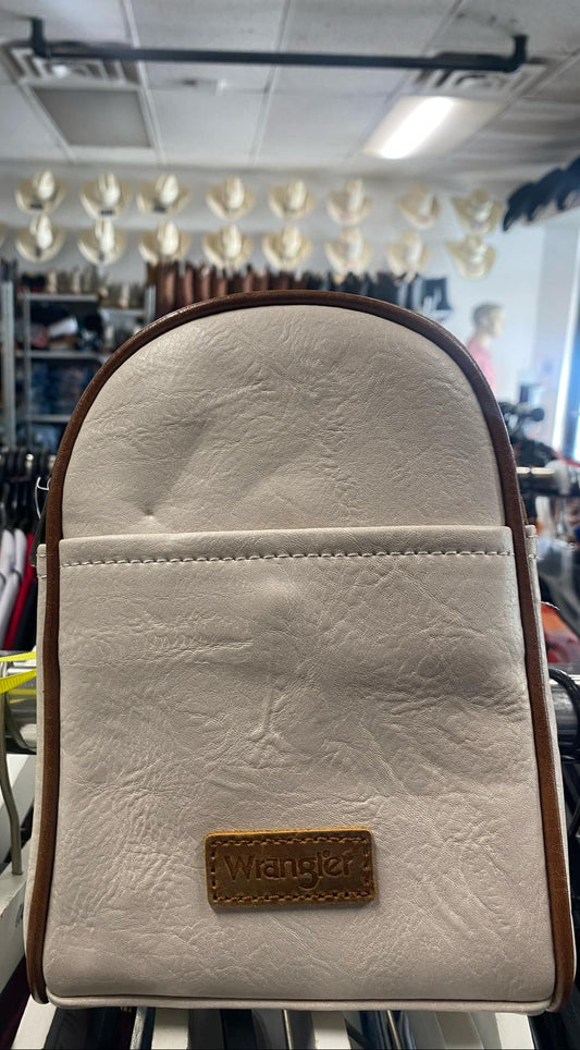 Wrangler Leather Tan Crossbody