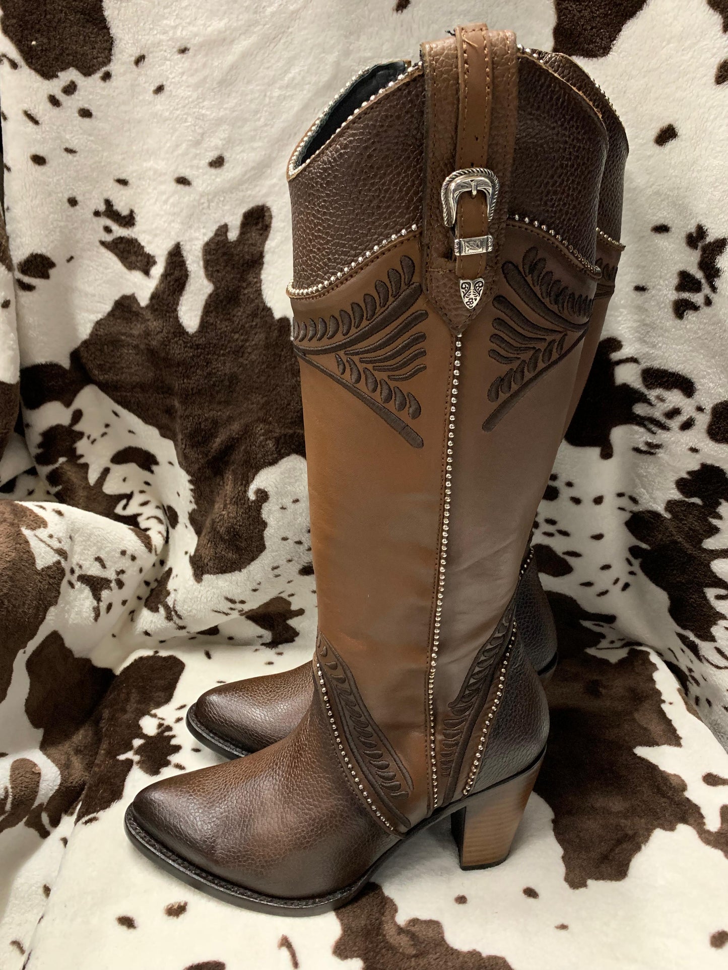 Bota de res pitbull damasco chocolate