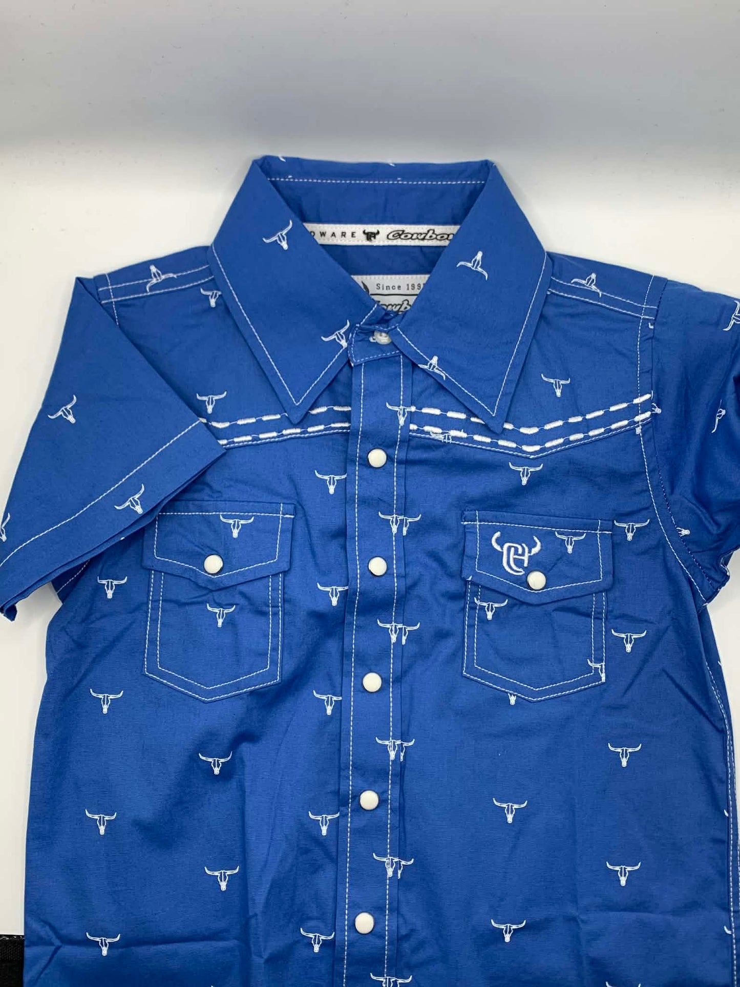 Kids Royal Blue Long Sleeve Shirt