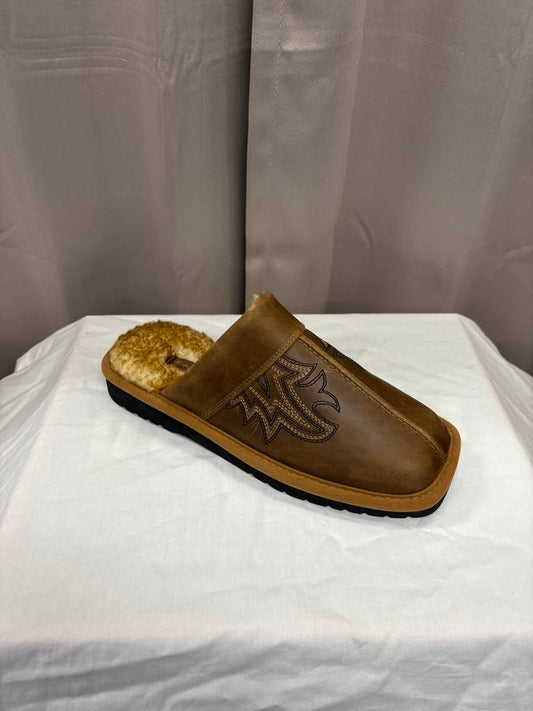 Silver Smith Square toe Exotic Light Brown Flame