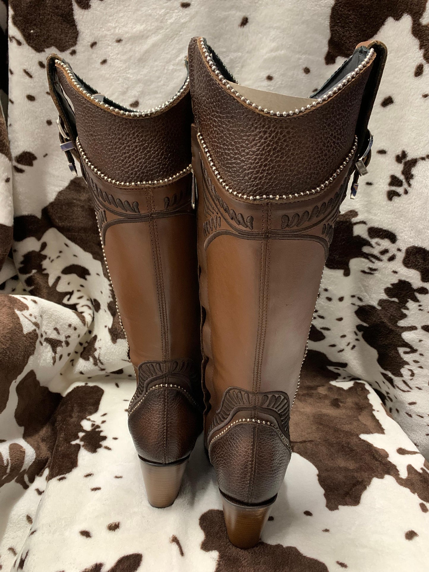 Bota de res pitbull damasco chocolate