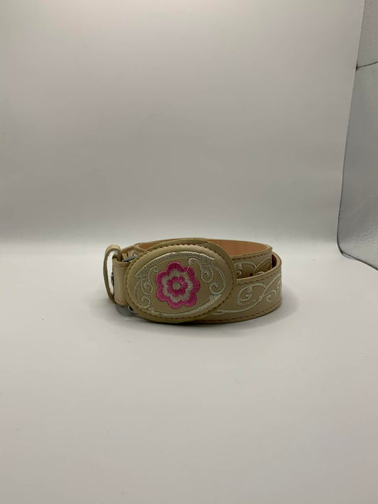 Kids Flower Belt (Cream)